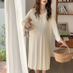 Spring Summer Gown Factory - Long Sleeves Nursing Comfort