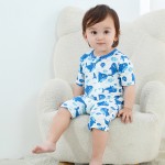 Baby Clothes Supplier - Short Sleeve Bamboo Fiber Zipper