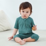 Baby Clothes Supplier - Short Sleeve Bamboo Fiber Zipper