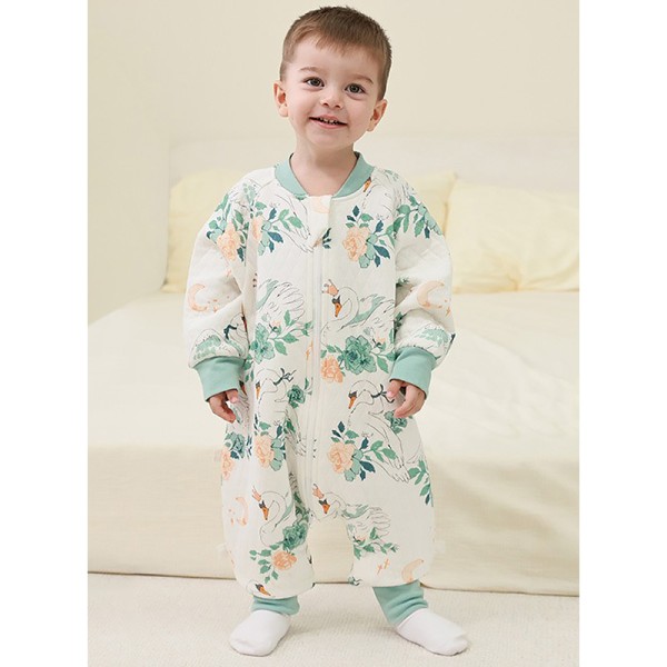 Infant Sleeping Bag Supplier - Three-layer Warm Pad Split Legs