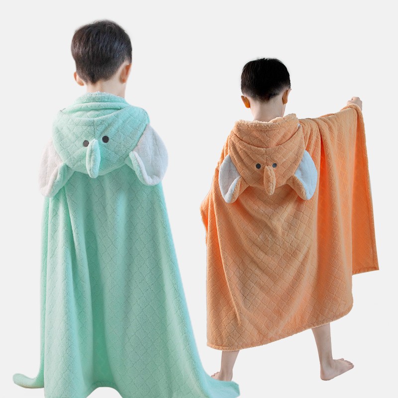 Children Towel Manufacturer - With Cap Wearable Large