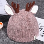 Baby Hat Supplier - Christmas Hairball Knitted Red