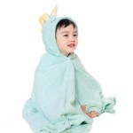 Children Cape Supplier - Coral Fleece Hooded Cartoon