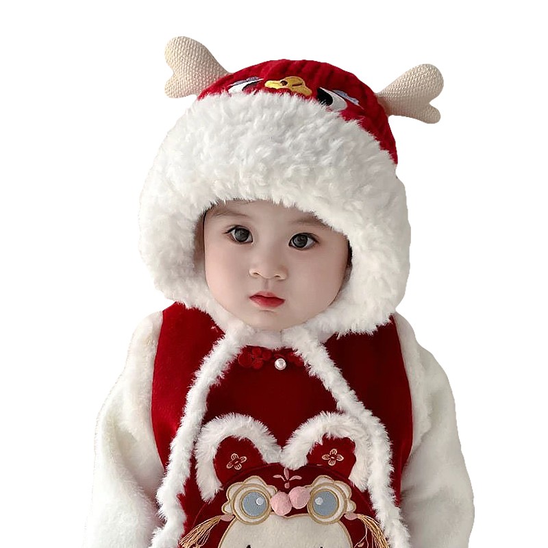 Festival Hat Manufacturer - Red New Year Baby Wool