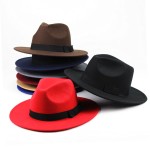 Wide Brim Hat Supplier - Solid Color Felt