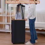 Laundry Hamper Supplier - 100L Collapsible Wheels
