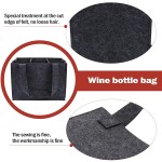 Wine Carrier Supplier - 6 Bottle Felt Tote