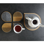 Coaster Manufacturer - Felt Drop Shape Custom