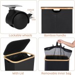 Laundry Hamper Supplier - 100L Collapsible Wheels