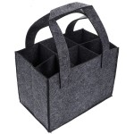 Wine Carrier Supplier - 6 Bottle Felt Tote