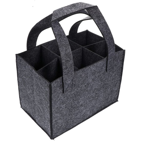 Wine Carrier Supplier - 6 Bottle Felt Tote