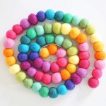 Felt Ball Manufacturer - Rainbow Pom Pom Garland