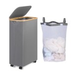 Laundry Hamper Supplier - 100L Collapsible Wheels