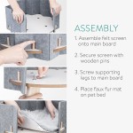 Pet Bed Manufacturer - Wood Platform Felt