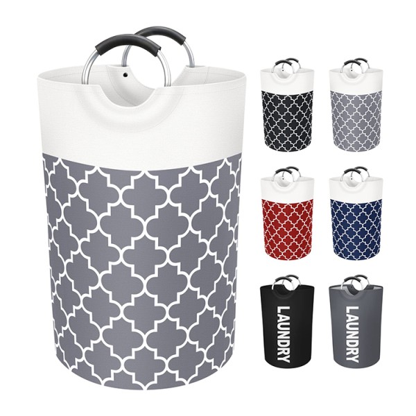 Laundry Hamper Factory - Round Canvas Aluminum
