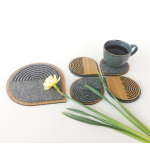 Coaster Manufacturer - Felt Drop Shape Custom