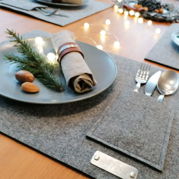 Placemat Manufacturer - Custom Logo Felt PU