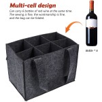 Wine Carrier Supplier - 6 Bottle Felt Tote