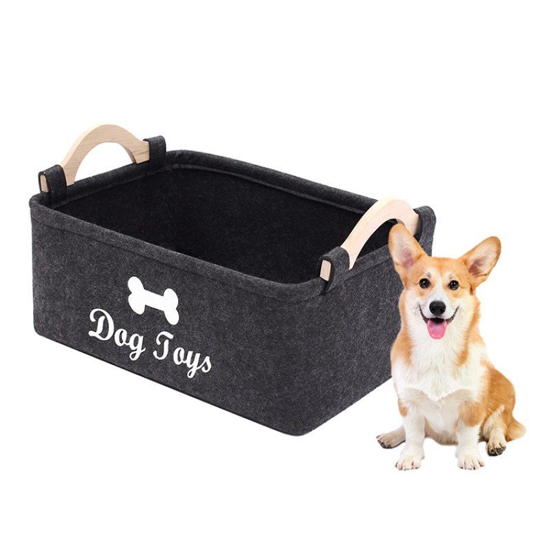 Toy Storage Supplier - Felt Cat Dog Basket