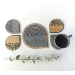 Coaster Manufacturer - Felt Drop Shape Custom