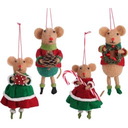 Christmas Decoration Factory - Felt Mouse Ornament