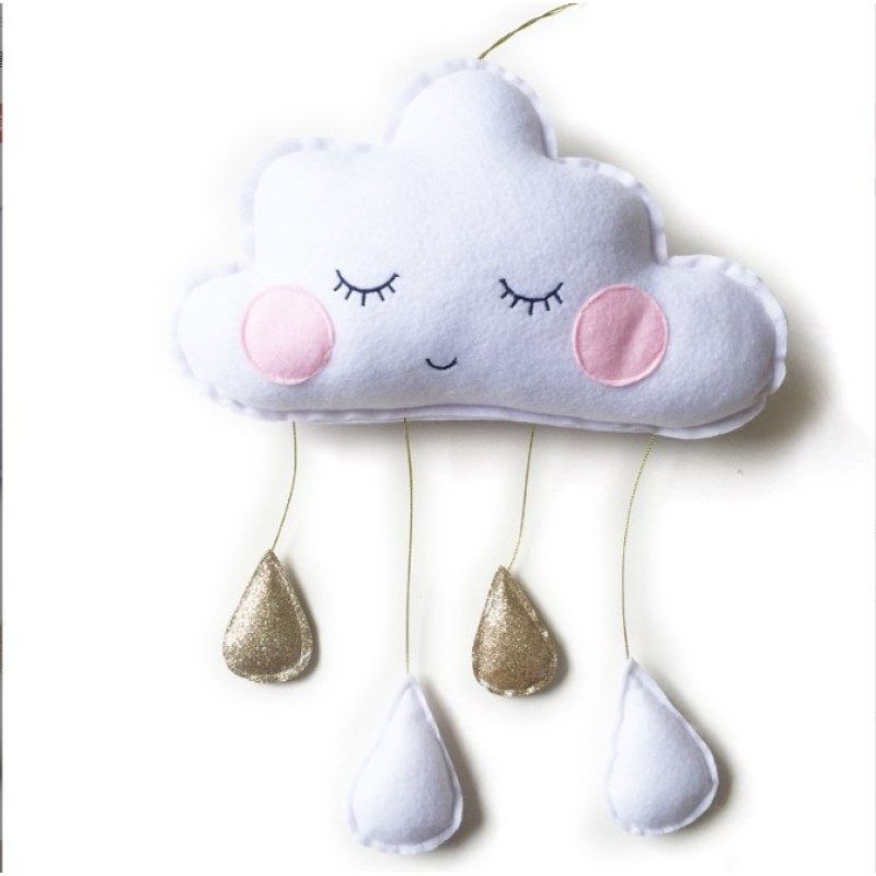Wall Decoration Manufacturer - Felt Cloud Raindrop