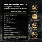 BSTBIO私人标签袋纯喜马拉雅希拉吉特Ashwagandha 3000mg希拉吉特黄金软糖