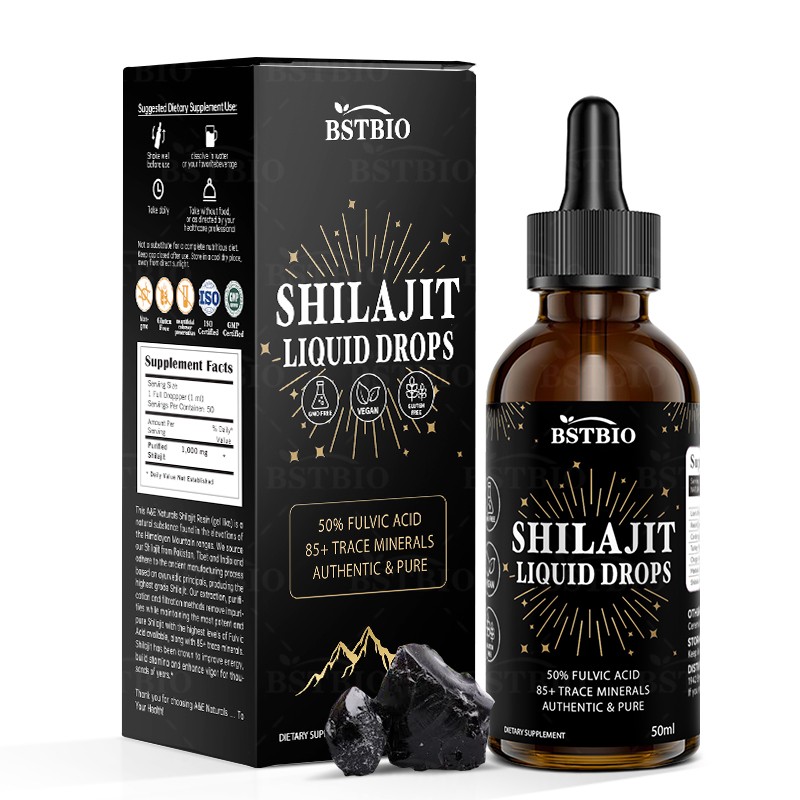 BSTBIO Supplements Himalayan Shilajit Dry Drops 30ml/50ml/60ml Shilajit Liquid Drops