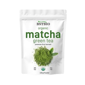 BSTBIO Private Label Custom Bag Packaging Ceremonial Grade USDA Certified Organic Matcha Powder