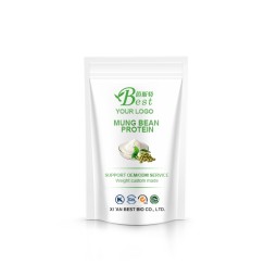 Wholesale Supply Peptide Mung Bean Extract Peeled Mung Bean Protein Isolate 80% Pure Organic Mung Bean Protein Powder