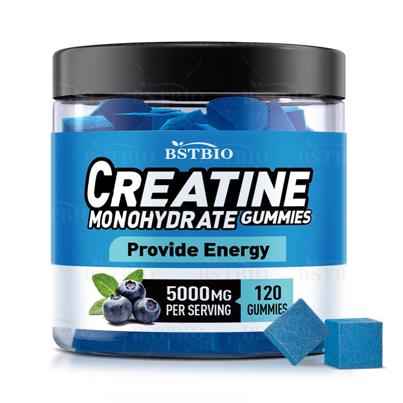 BSTBIO Pre Workout Creatine Monohydrate Supplements 5000mg/120gummies/Bottle Creatine Gummies
