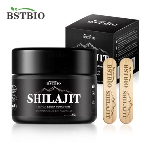 BSTBIO Private Label Packaging Boxes Himalayan Shilajit Extract 30g 50g Shilajit Resin