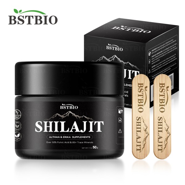 BSTBIO私人标签包装盒喜马拉雅希拉吉特提取物30克50克希拉吉特树脂