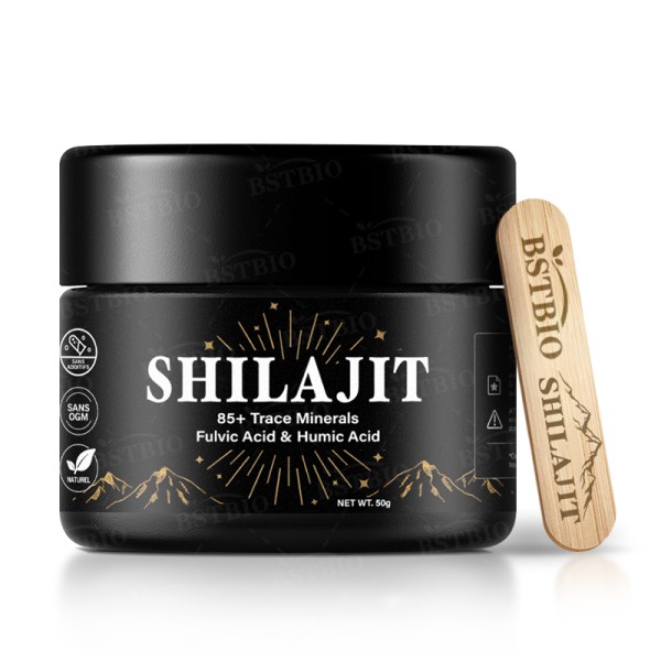 BSTBIO优质Shilajit树脂喜马拉雅Shilajit提取物Shilajit树脂富里酸私人标签