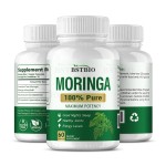 BSTBIO OEM草药补充剂辣木油叶提取物有机辣木胶囊