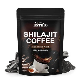 BSTBIO OEM/OEM Pure Himalayan Shilajit Extract Powder 100g/200g/Bag Shilajit Coffee
