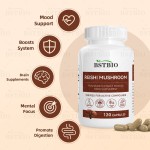 BSTBIO自有品牌有机灵芝提取物120粒灵芝胶囊