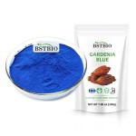 100%天然食用色素栀子提取物粉末E30-E100栀子蓝