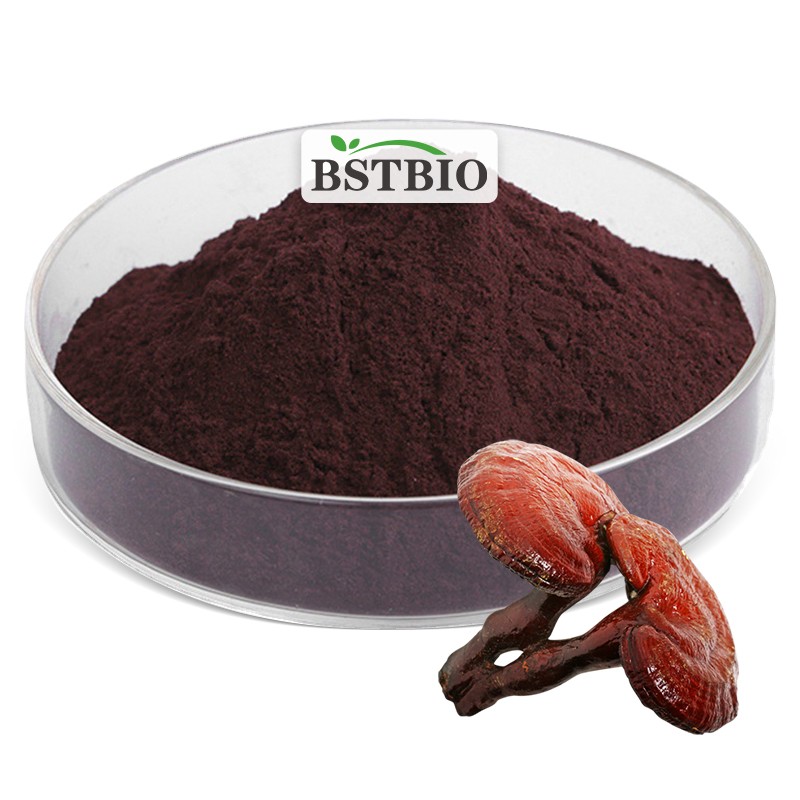 BSTBIO Shell Broken Ganoderma Lucidum Mushroom Powder Red Reishi Spore Powder