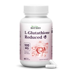 BSTBIO OEM Supplements Reduced L-Glutathione Powder 500mg Glutathione Capsules