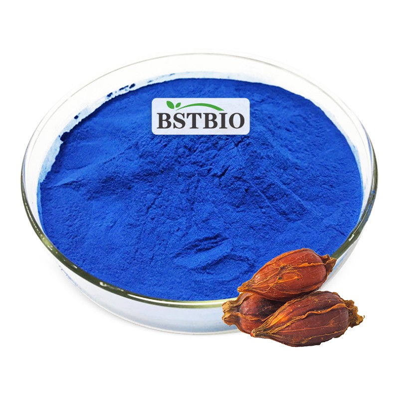 BSTBIO 100% Natural Food Coloring Gardenia Fruit Extract Powder E30-E100 Gardenia Blue