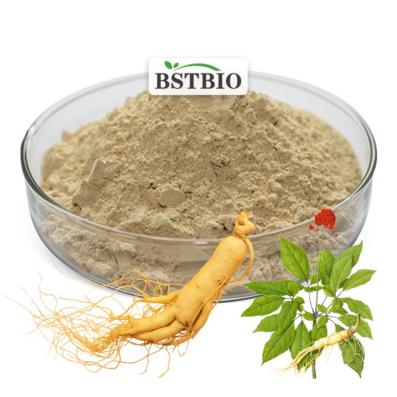 BSTBIO Pure Panax Ginseng Extract 5%-80% Ginsenosides Korean Red Ginseng Root Extract Gold Korean Red Ginseng Powder