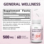 BSTBIO OEM补充减少的l -谷胱甘肽粉500mg谷胱甘肽胶囊