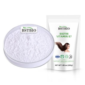 BSTBIO CAS 58-85-5 Vitamin B7 Biotin for Hair Growth 1% Vitamin H Powder