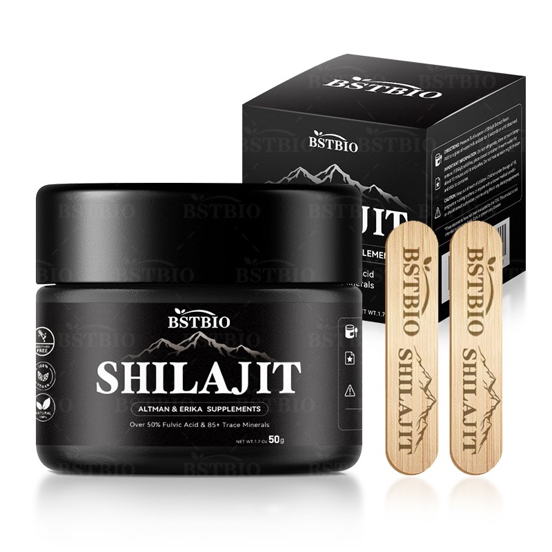 BSTBIO Private Label 100% Pure Himalayan Extract Energy Drink 30g/50g/Bottle Shilajit Resin