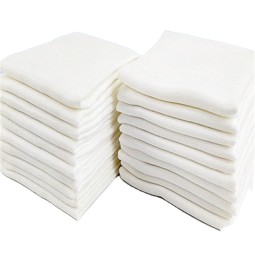 Muslin Towel Factory - White Solid Color Woven