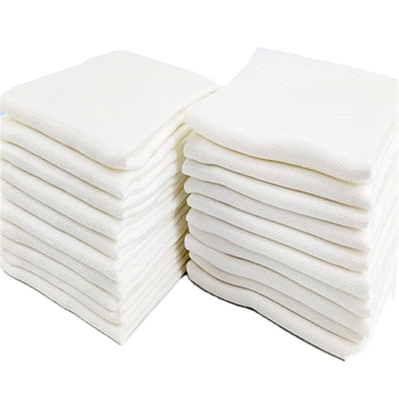 Muslin Towel Factory - White Solid Color Woven