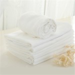 Muslin Towel Factory - White Solid Color Woven