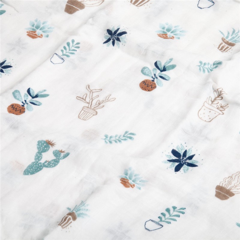 Swaddle Blanket Factory - Double Layers Muslin Cotton Bamboo