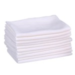 Muslin Towel Factory - White Solid Color Woven